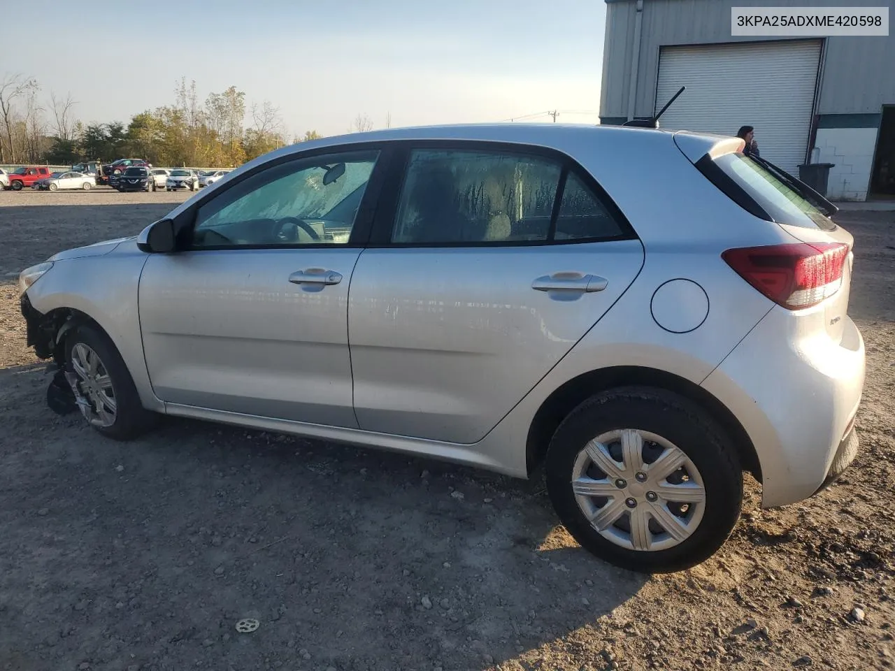 2021 Kia Rio S VIN: 3KPA25ADXME420598 Lot: 75594564