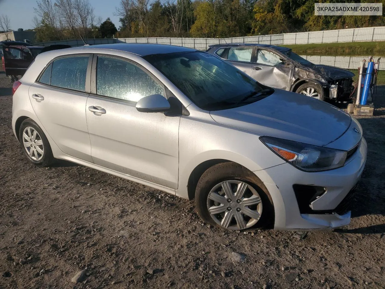 2021 Kia Rio S VIN: 3KPA25ADXME420598 Lot: 75594564