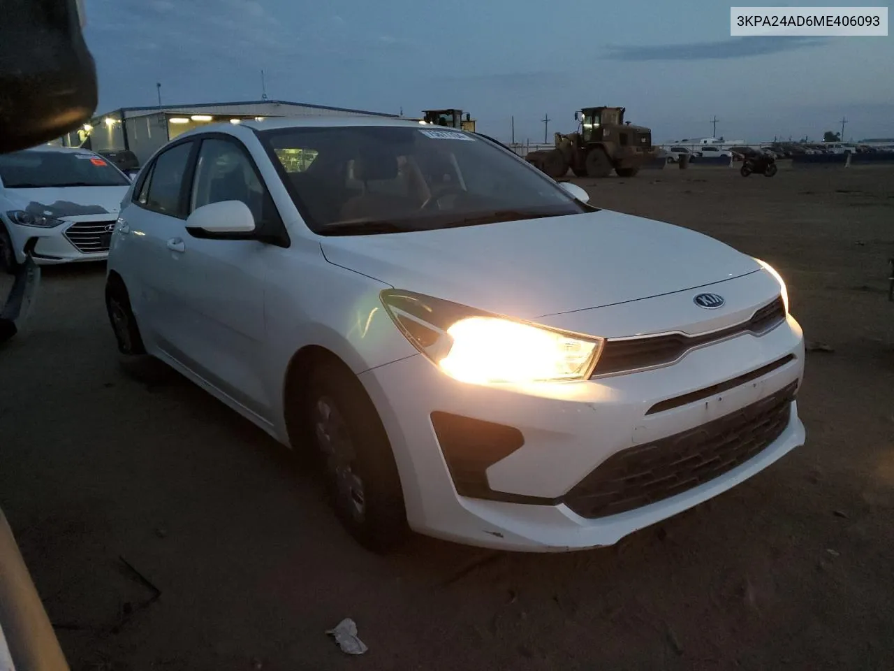 3KPA24AD6ME406093 2021 Kia Rio Lx