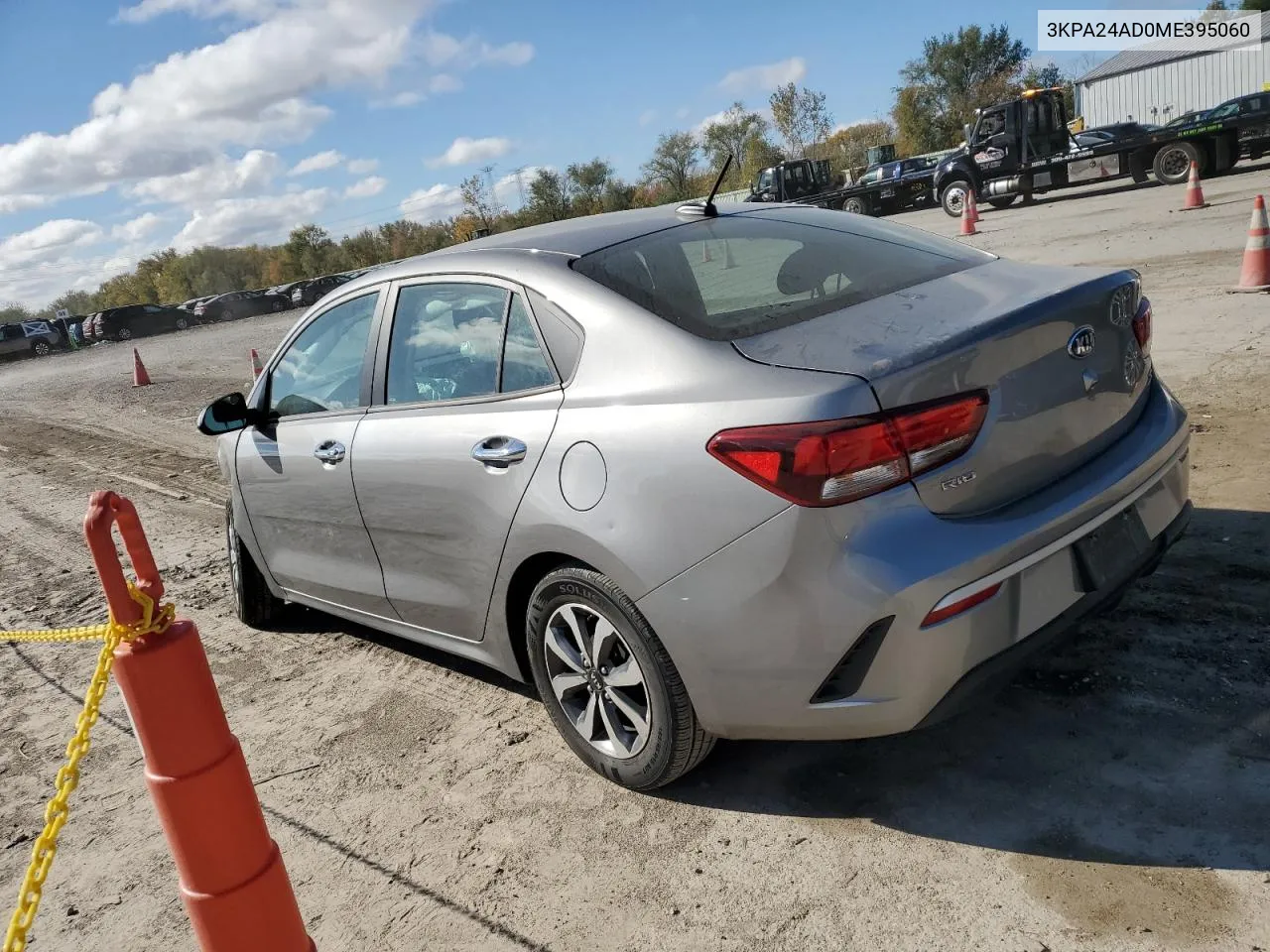 2021 Kia Rio Lx VIN: 3KPA24AD0ME395060 Lot: 76209014