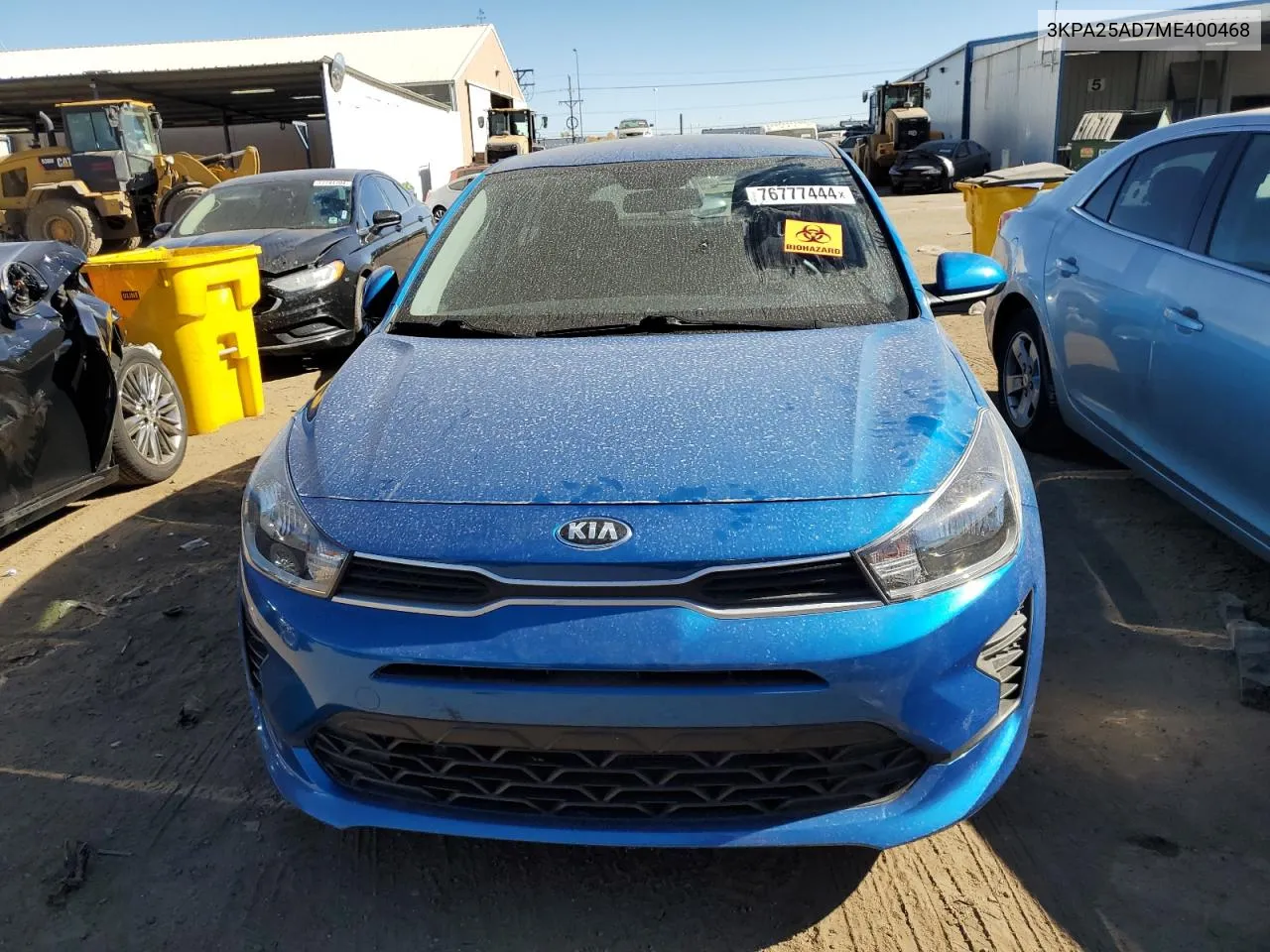 2021 Kia Rio S VIN: 3KPA25AD7ME400468 Lot: 76777444