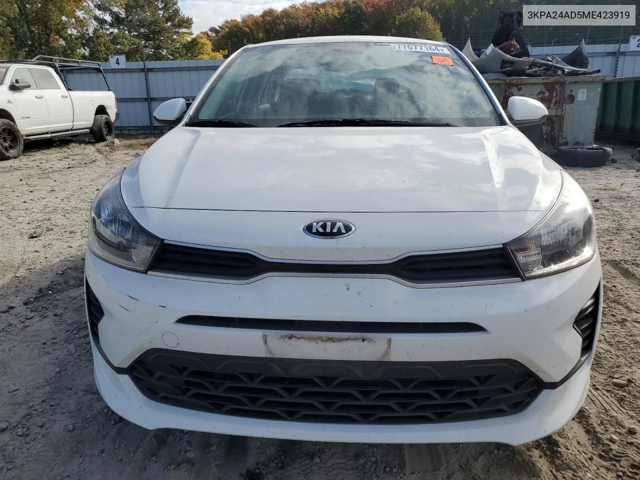 2021 Kia Rio Lx VIN: 3KPA24AD5ME423919 Lot: 77677164