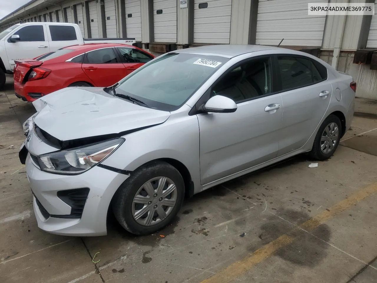 2021 Kia Rio Lx VIN: 3KPA24ADXME369775 Lot: 79492784