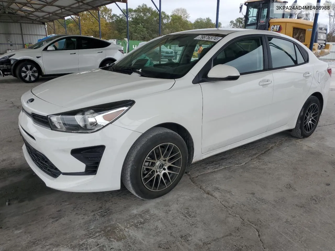 2021 Kia Rio Lx VIN: 3KPA24AD4ME408988 Lot: 79876374