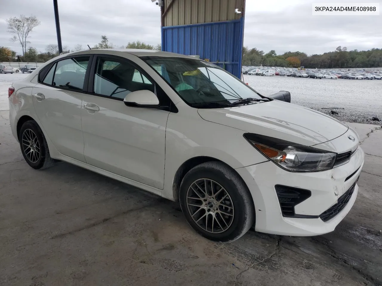 2021 Kia Rio Lx VIN: 3KPA24AD4ME408988 Lot: 79876374