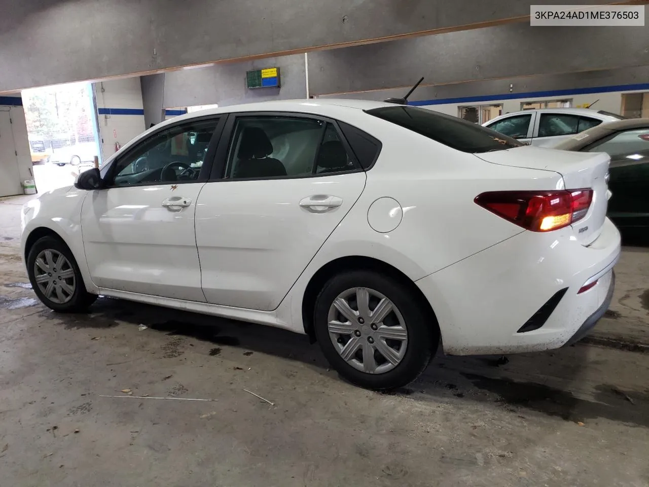 2021 Kia Rio Lx VIN: 3KPA24AD1ME376503 Lot: 80541934