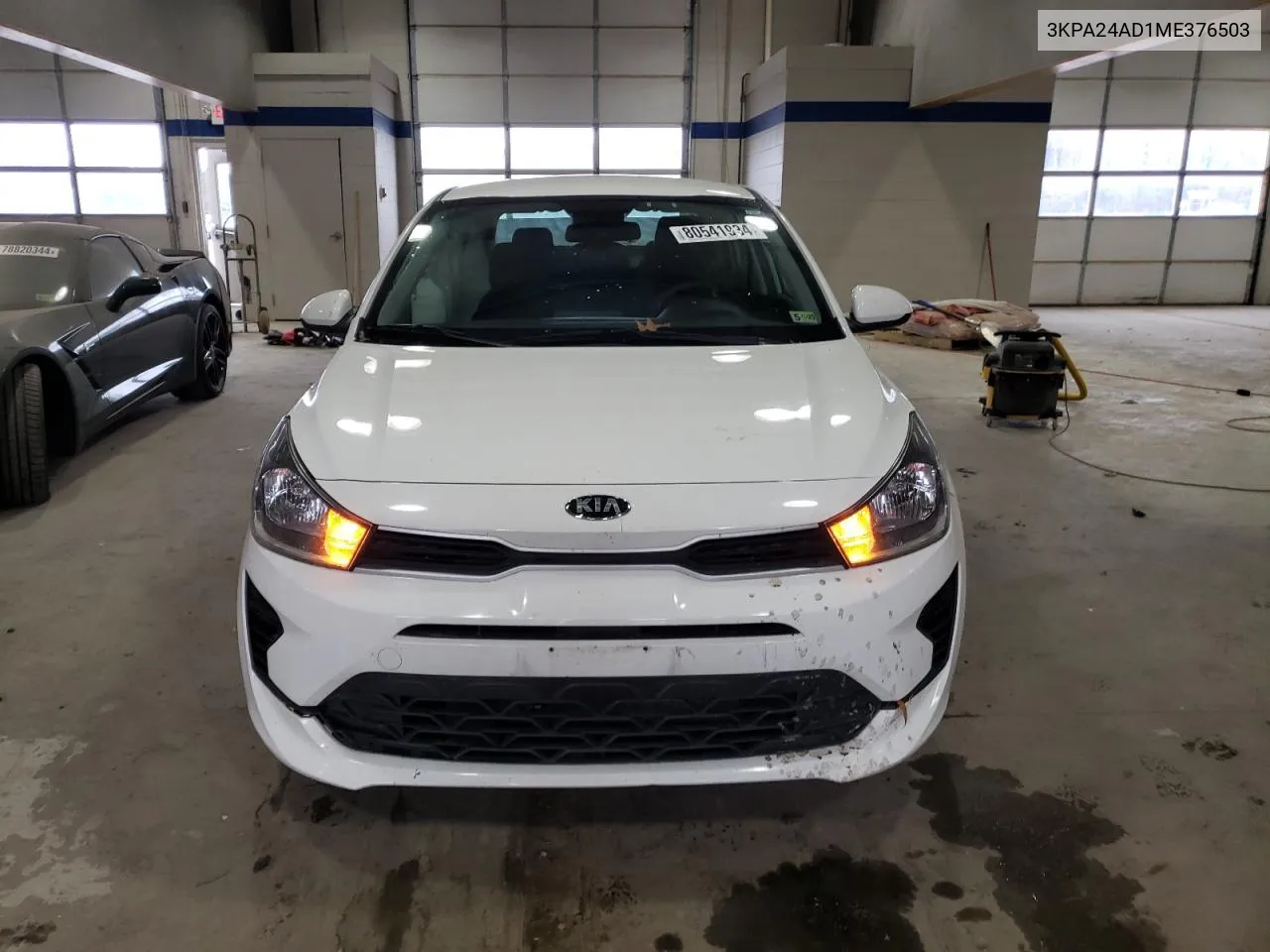 2021 Kia Rio Lx VIN: 3KPA24AD1ME376503 Lot: 80541934