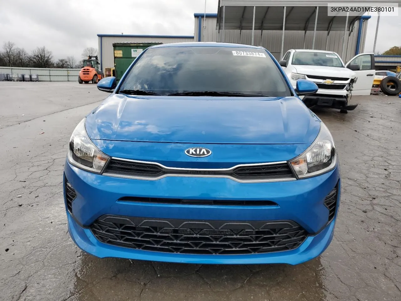 2021 Kia Rio Lx VIN: 3KPA24AD1ME380101 Lot: 80733874