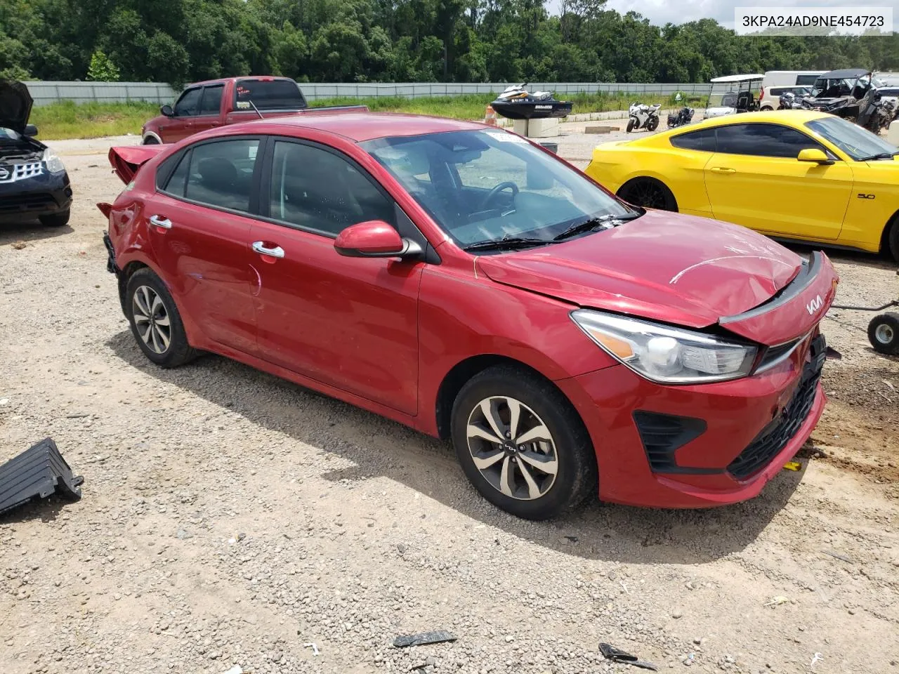 2022 Kia Rio Lx VIN: 3KPA24AD9NE454723 Lot: 59108324