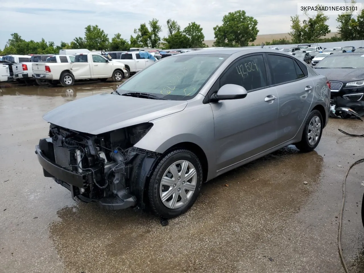 3KPA24AD1NE435101 2022 Kia Rio Lx