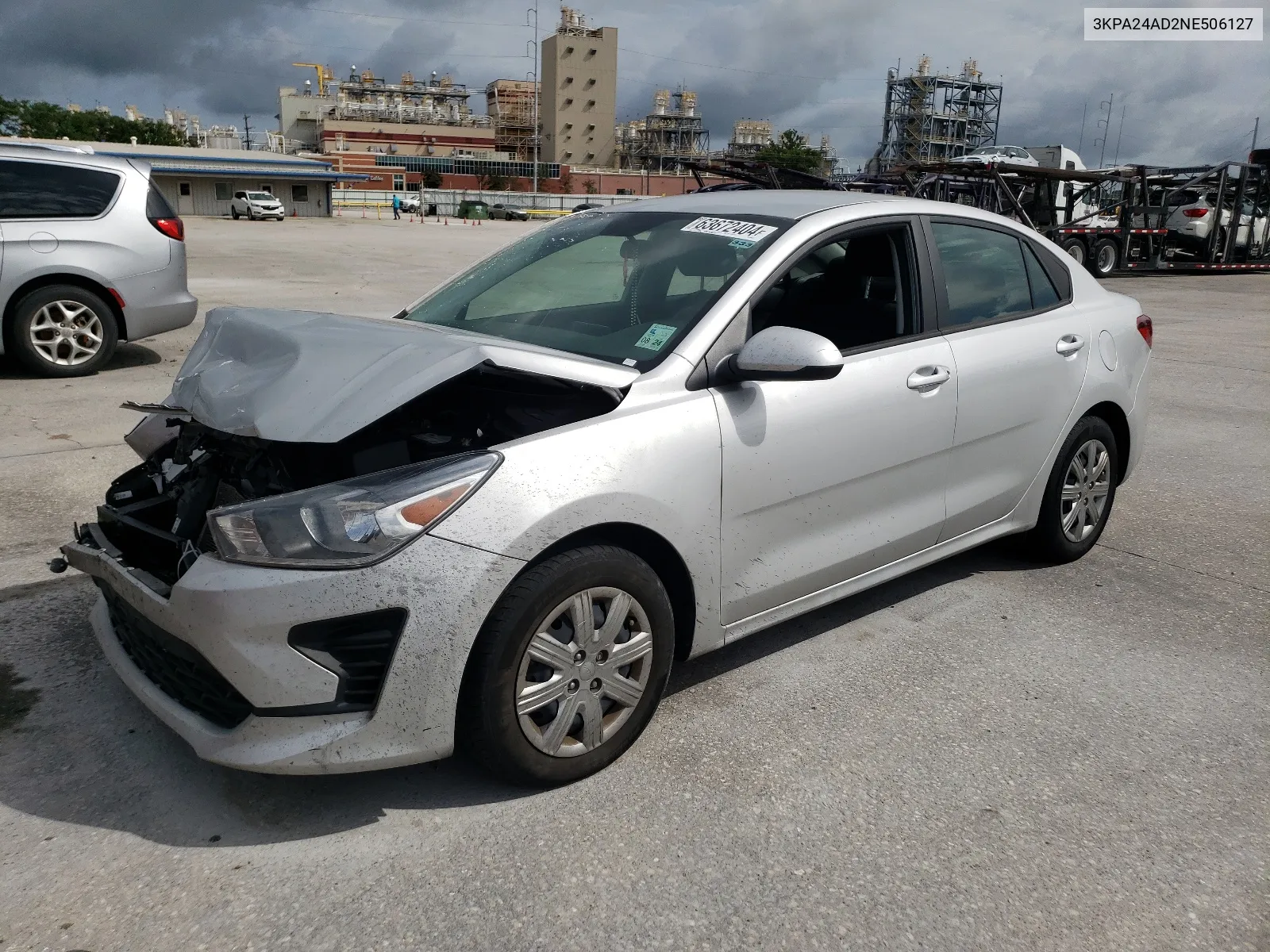 3KPA24AD2NE506127 2022 Kia Rio Lx