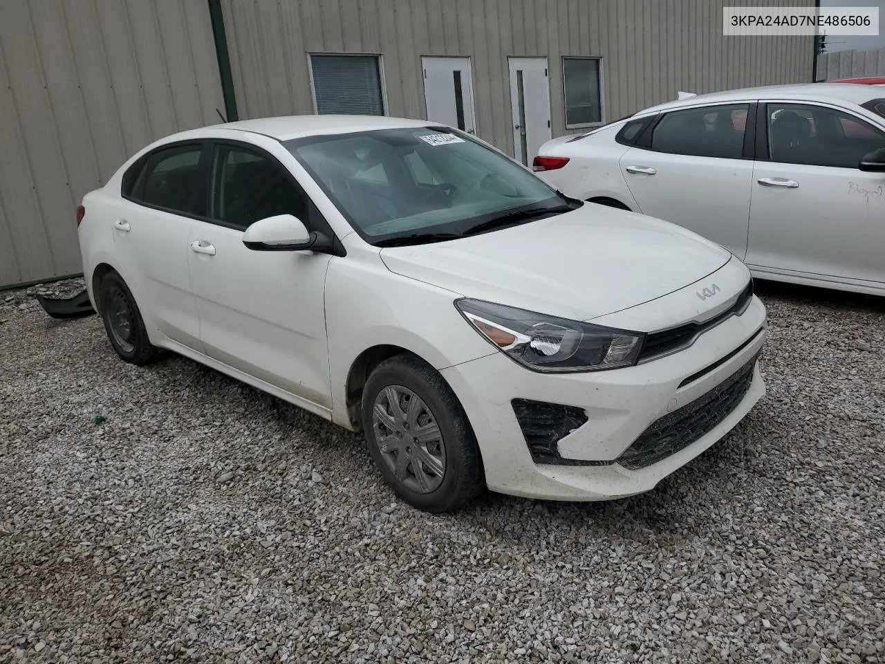 2022 Kia Rio Lx VIN: 3KPA24AD7NE486506 Lot: 64212244