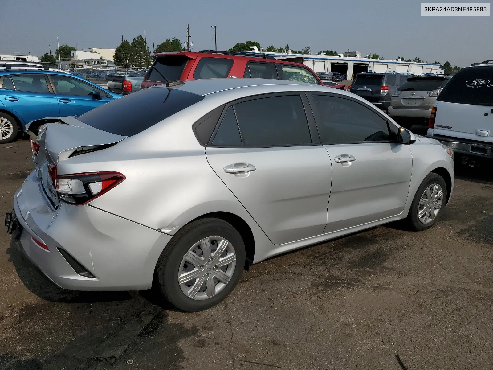 3KPA24AD3NE485885 2022 Kia Rio Lx