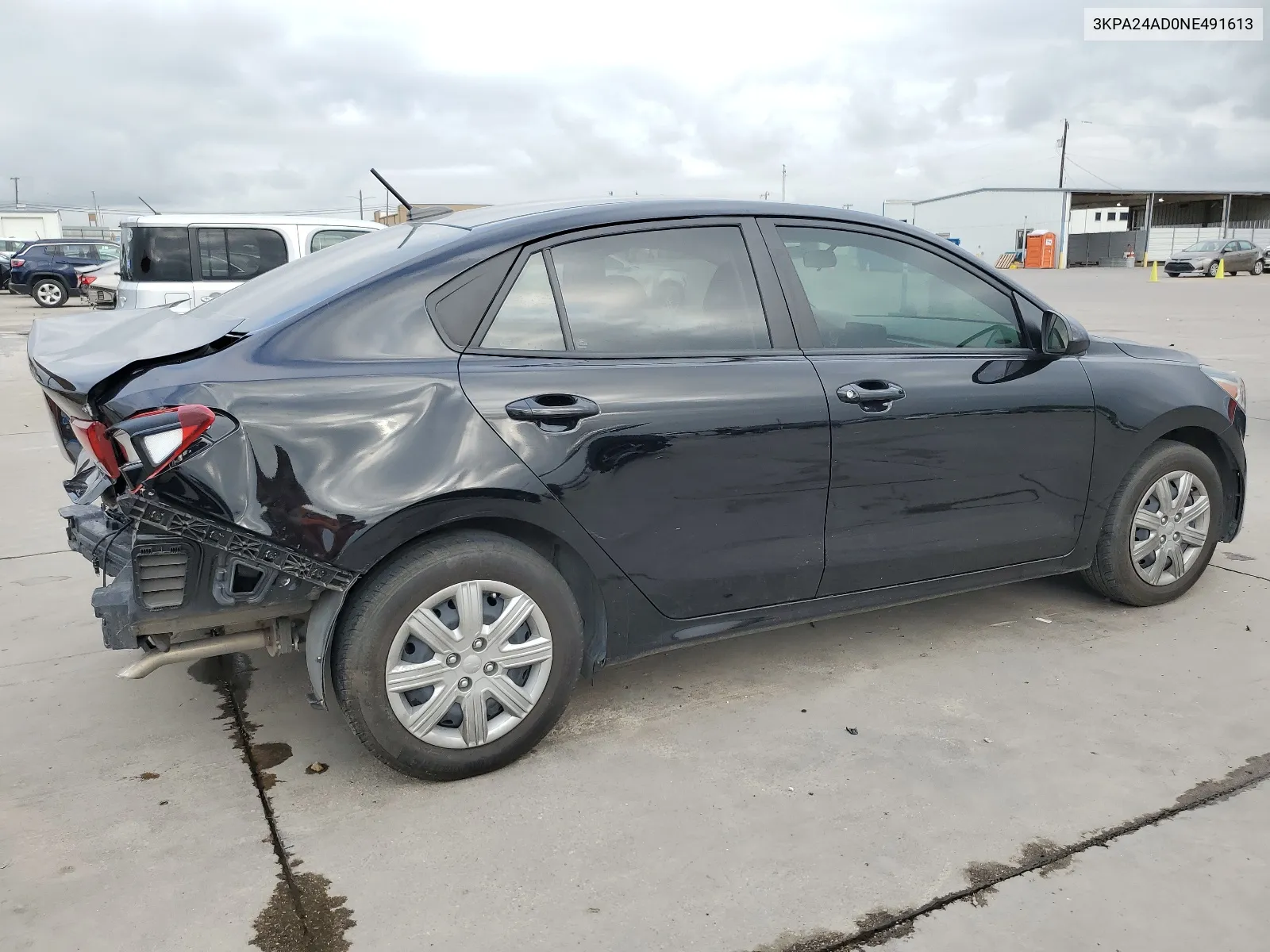 2022 Kia Rio Lx VIN: 3KPA24AD0NE491613 Lot: 64779734