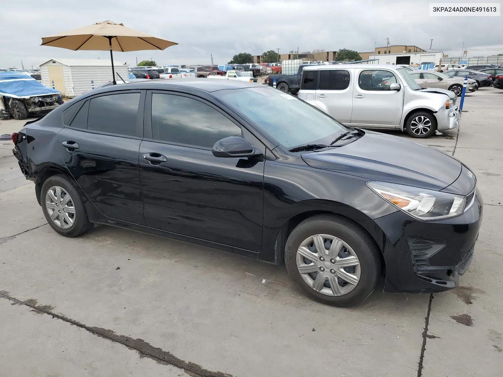 2022 Kia Rio Lx VIN: 3KPA24AD0NE491613 Lot: 64779734