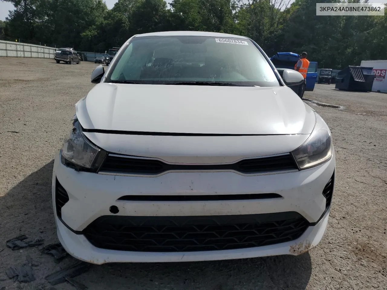 3KPA24AD8NE473862 2022 Kia Rio Lx