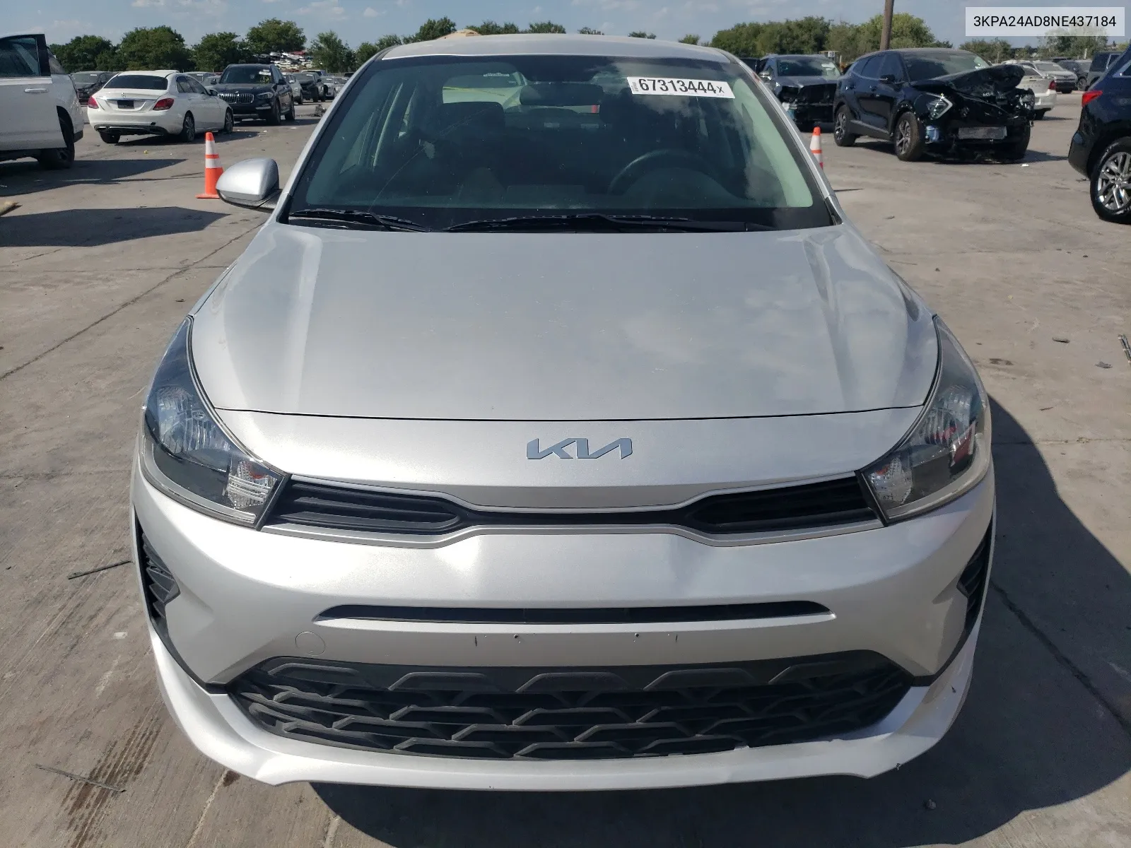 3KPA24AD8NE437184 2022 Kia Rio Lx