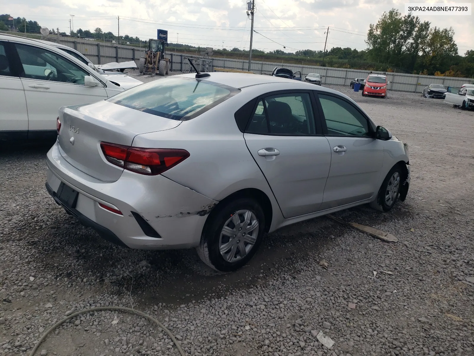 2022 Kia Rio Lx VIN: 3KPA24AD8NE477393 Lot: 67867564