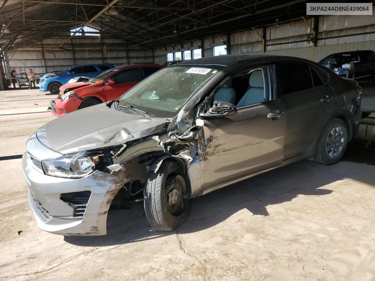 3KPA24AD8NE439064 2022 Kia Rio Lx