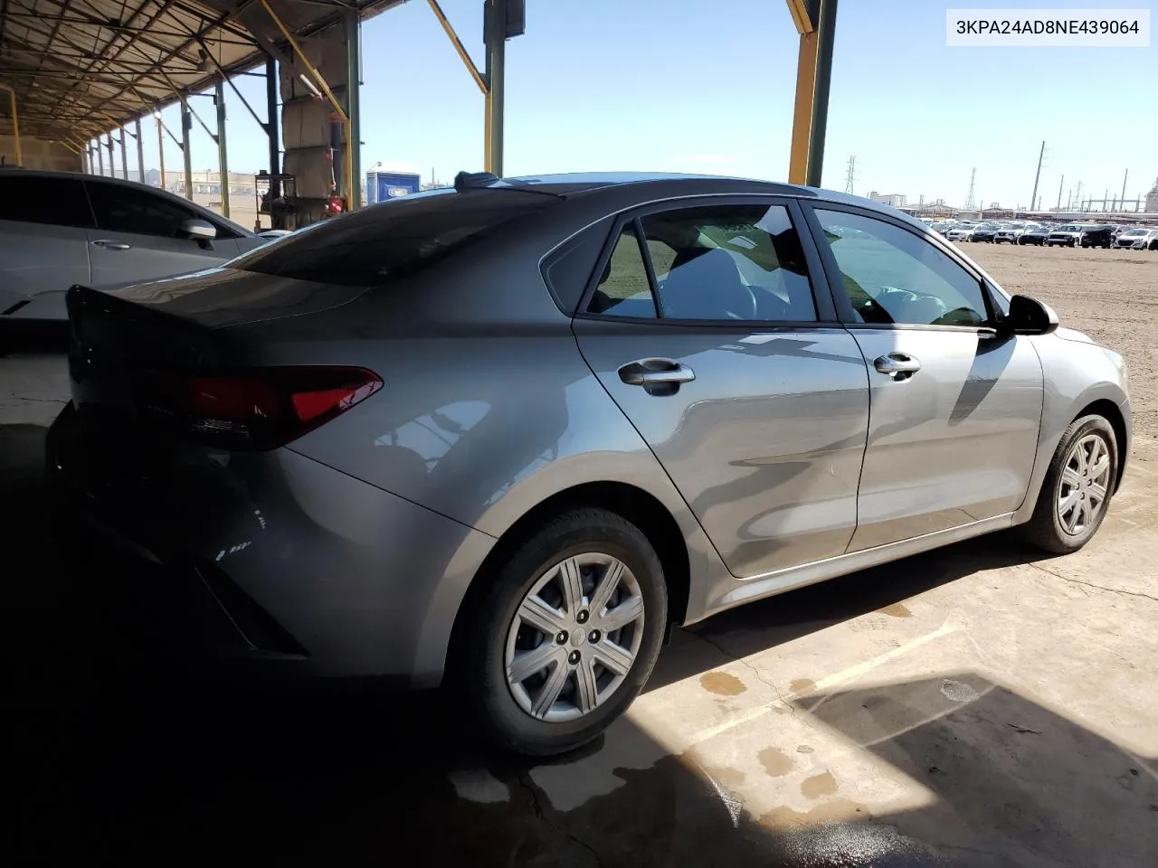 2022 Kia Rio Lx VIN: 3KPA24AD8NE439064 Lot: 67879564