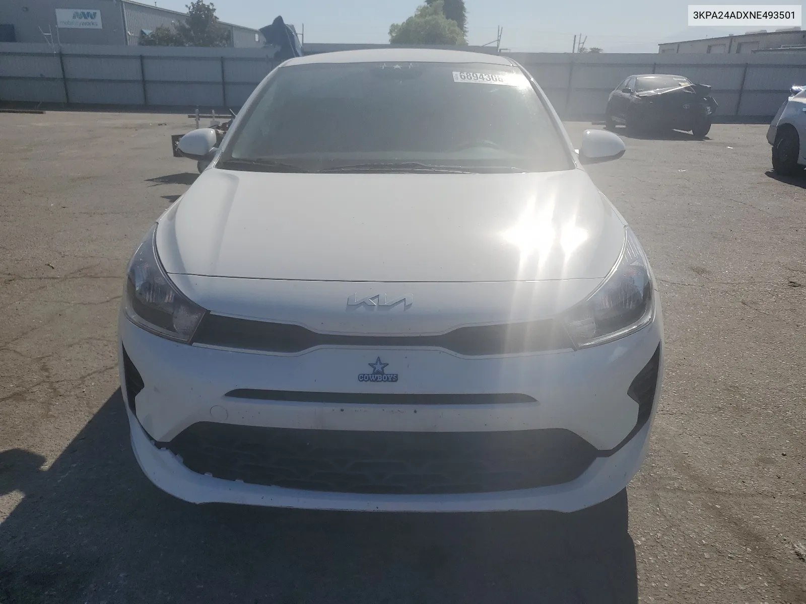 2022 Kia Rio Lx VIN: 3KPA24ADXNE493501 Lot: 68943084