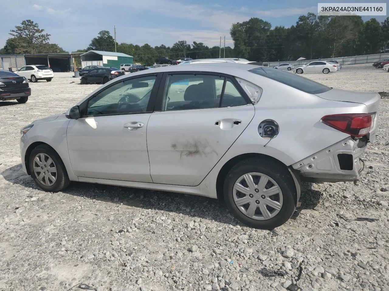 3KPA24AD3NE441160 2022 Kia Rio Lx