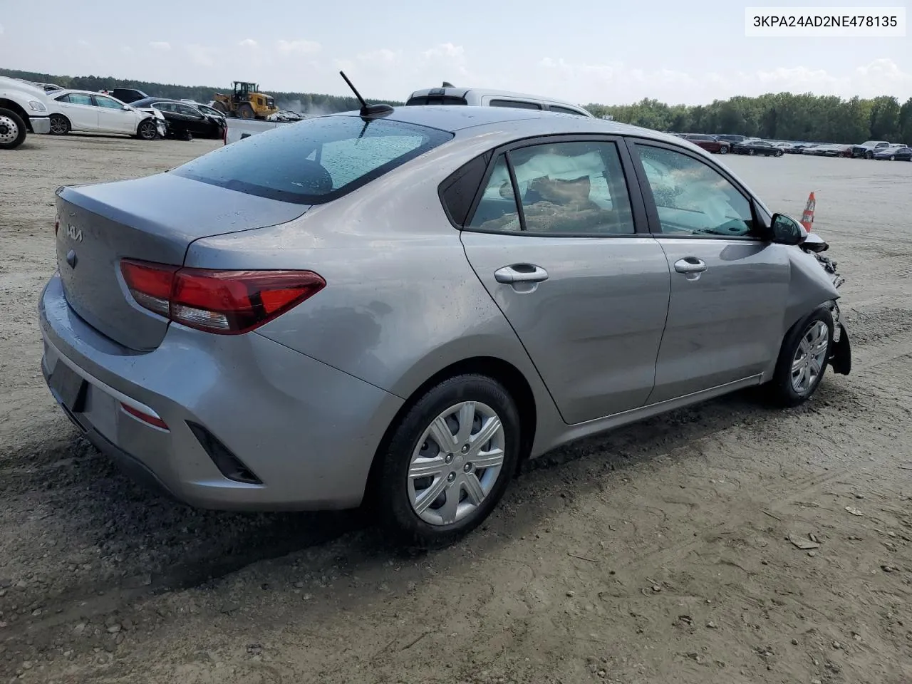 3KPA24AD2NE478135 2022 Kia Rio Lx