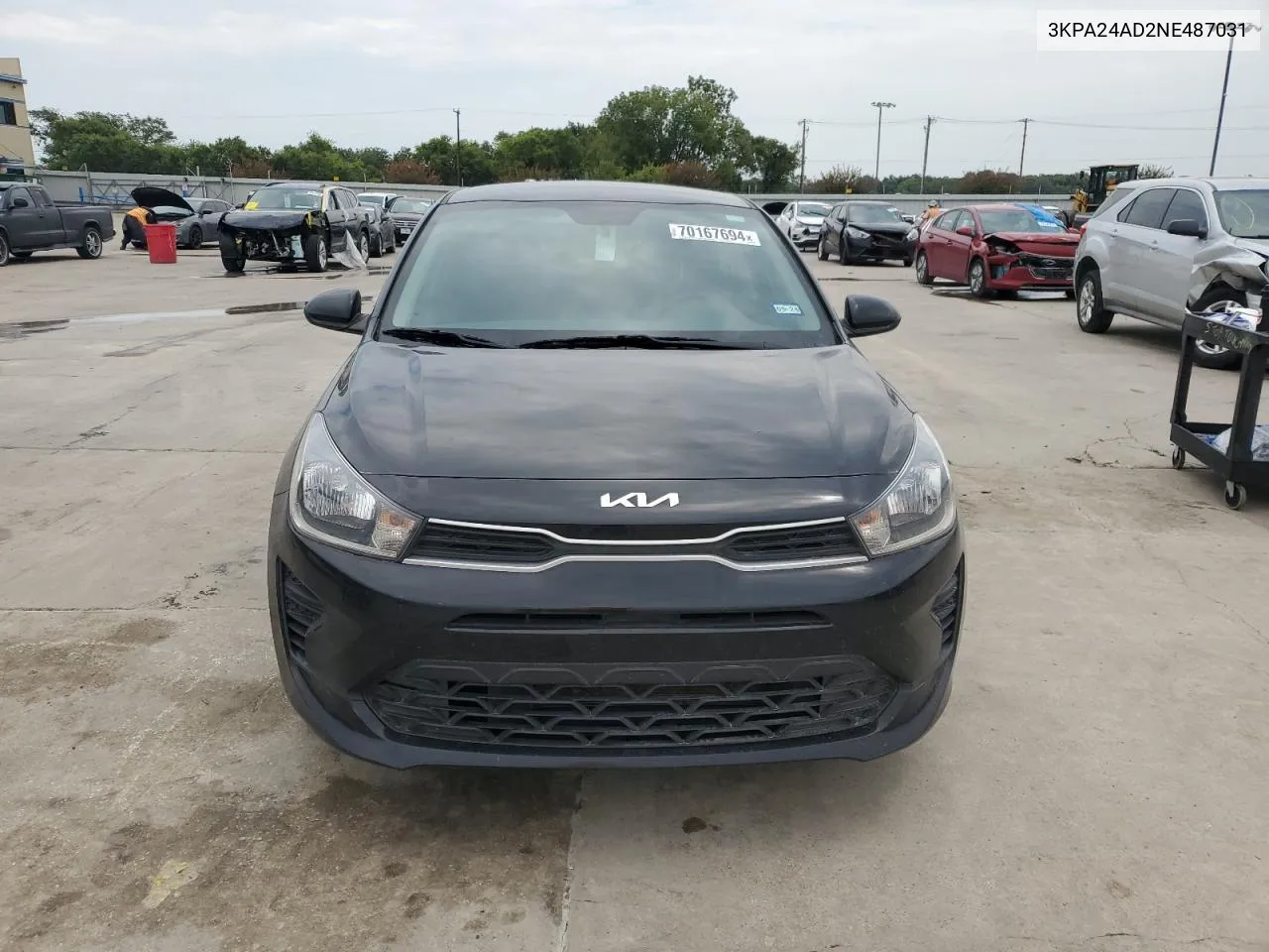 3KPA24AD2NE487031 2022 Kia Rio Lx