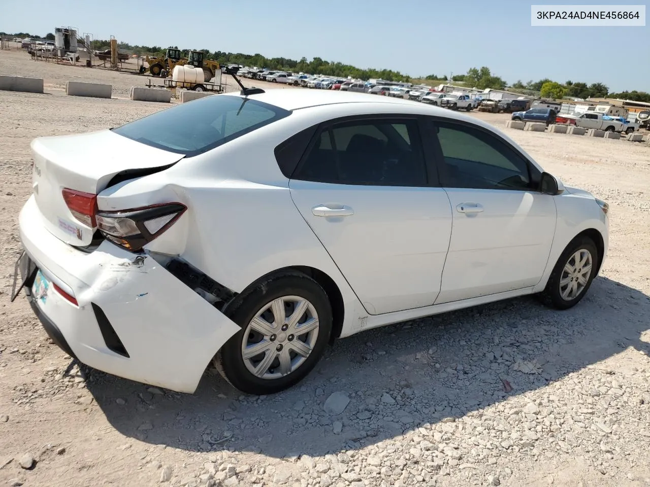 2022 Kia Rio Lx VIN: 3KPA24AD4NE456864 Lot: 70242724