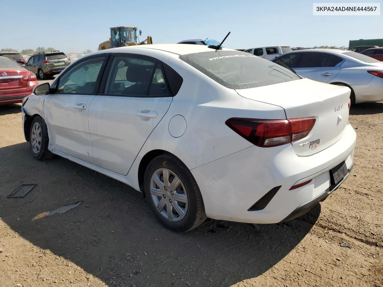 2022 Kia Rio Lx VIN: 3KPA24AD4NE444567 Lot: 70631024