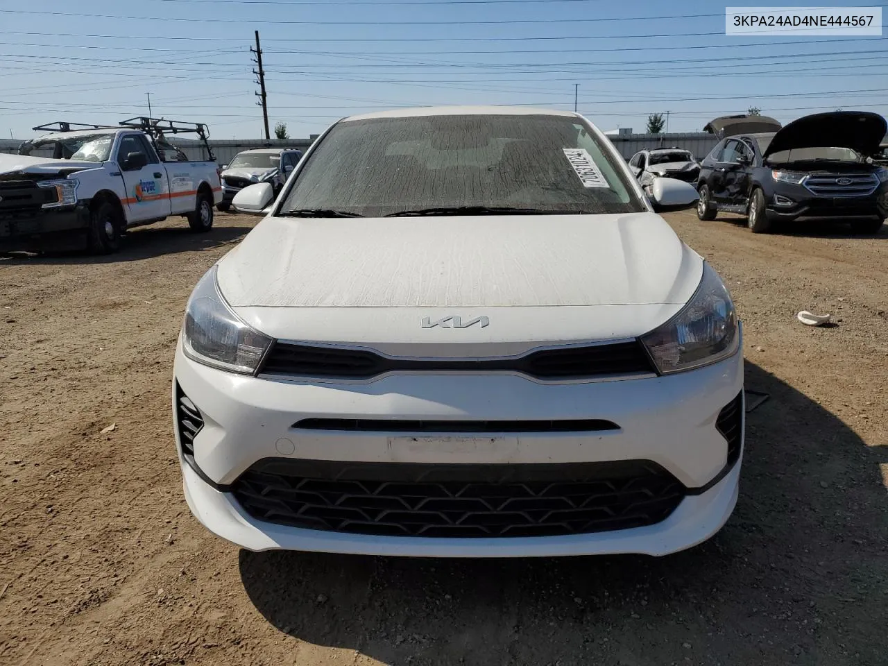 2022 Kia Rio Lx VIN: 3KPA24AD4NE444567 Lot: 70631024