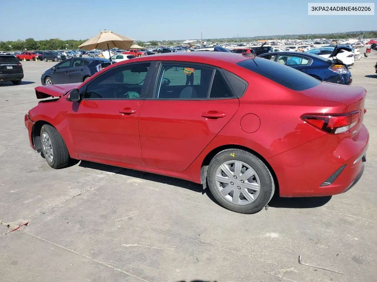 3KPA24AD8NE460206 2022 Kia Rio Lx