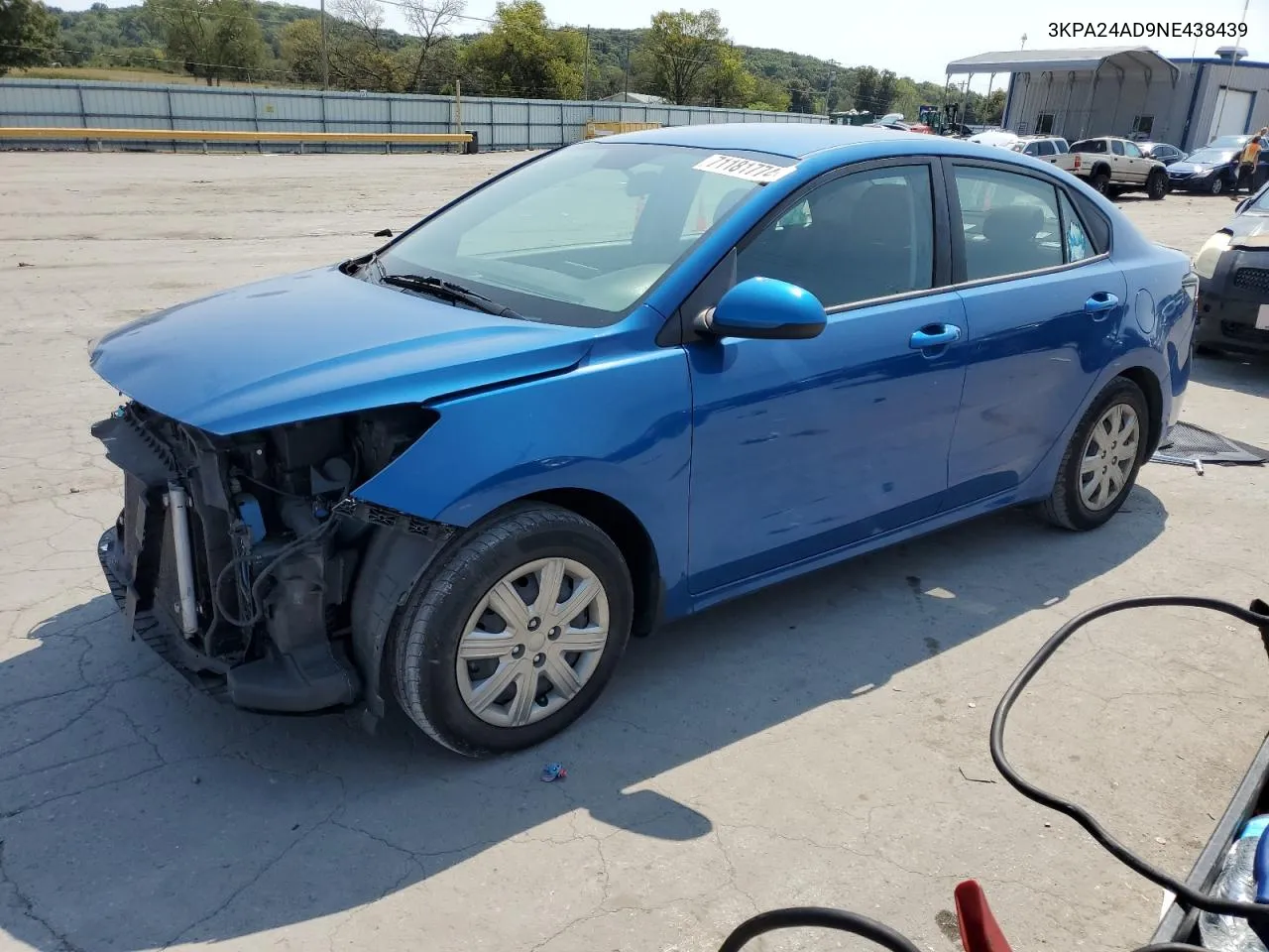 3KPA24AD9NE438439 2022 Kia Rio Lx