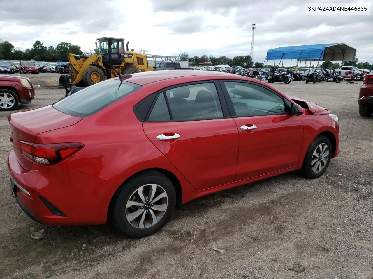 2022 Kia Rio Lx VIN: 3KPA24AD4NE446335 Lot: 71305444