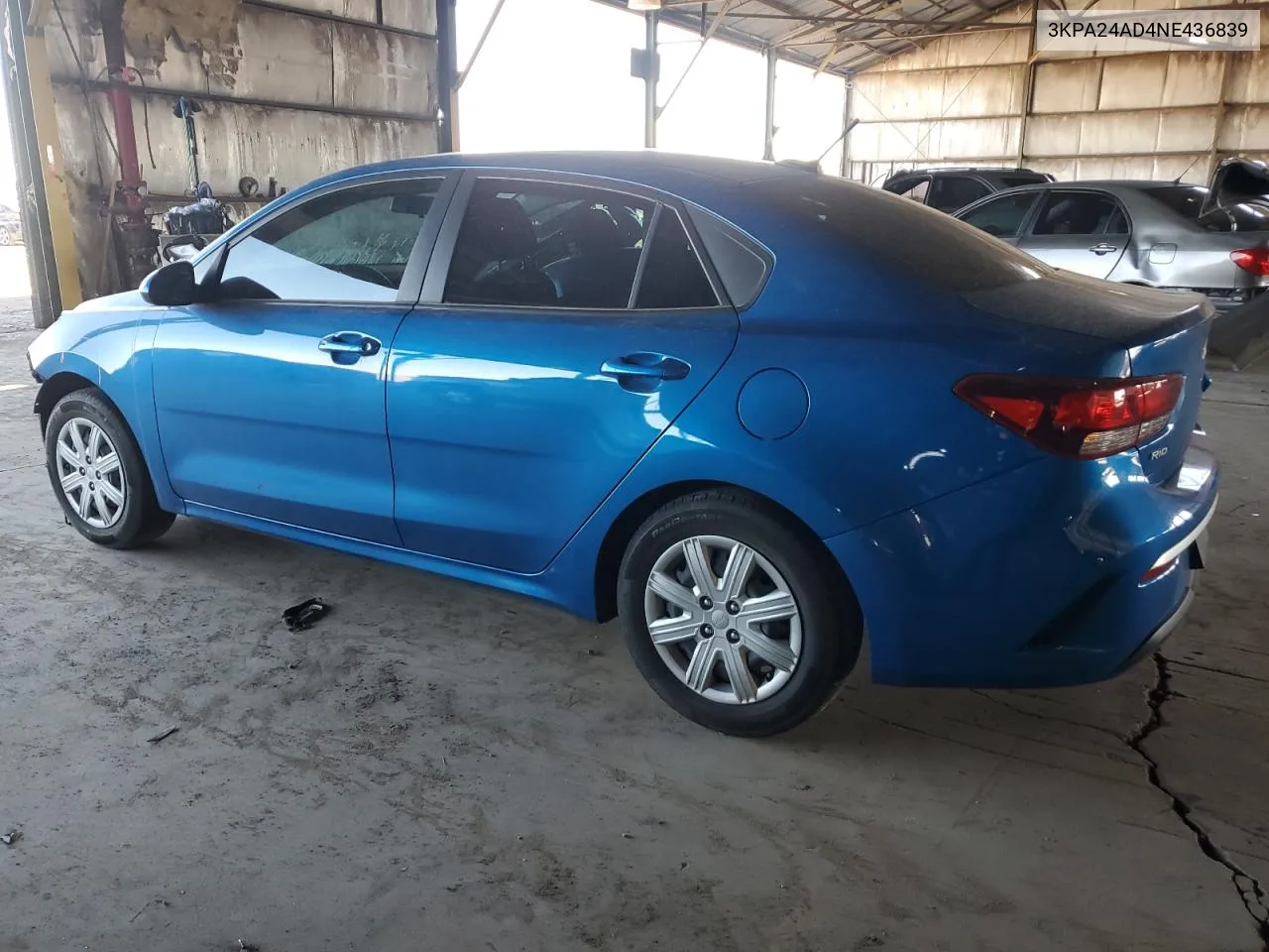 2022 Kia Rio Lx VIN: 3KPA24AD4NE436839 Lot: 71384834