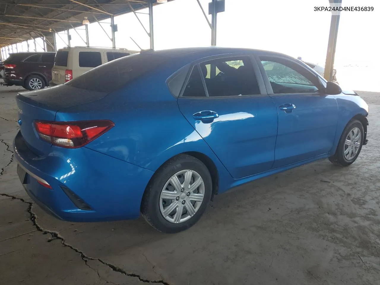 2022 Kia Rio Lx VIN: 3KPA24AD4NE436839 Lot: 71384834