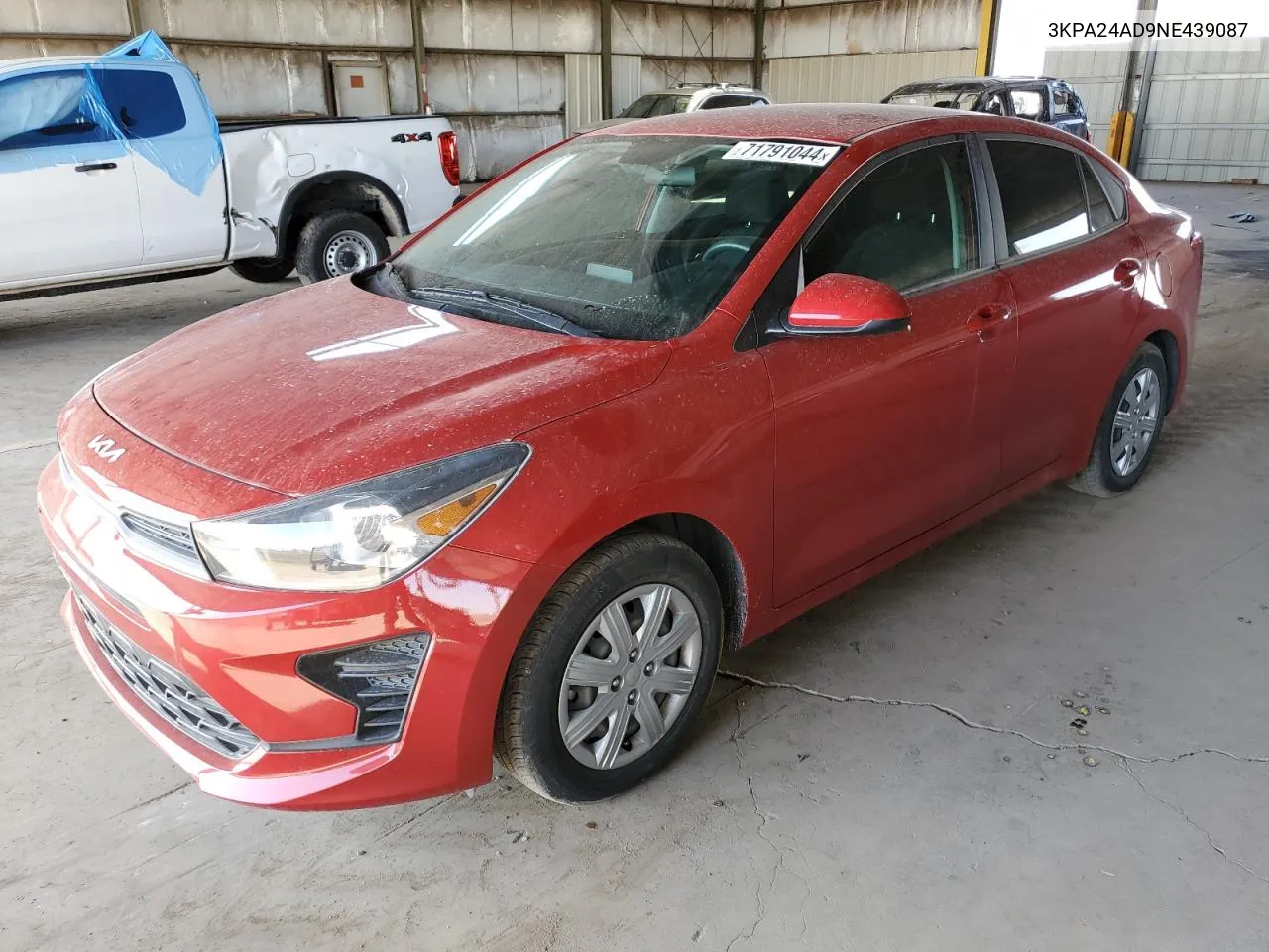 2022 Kia Rio Lx VIN: 3KPA24AD9NE439087 Lot: 71791044