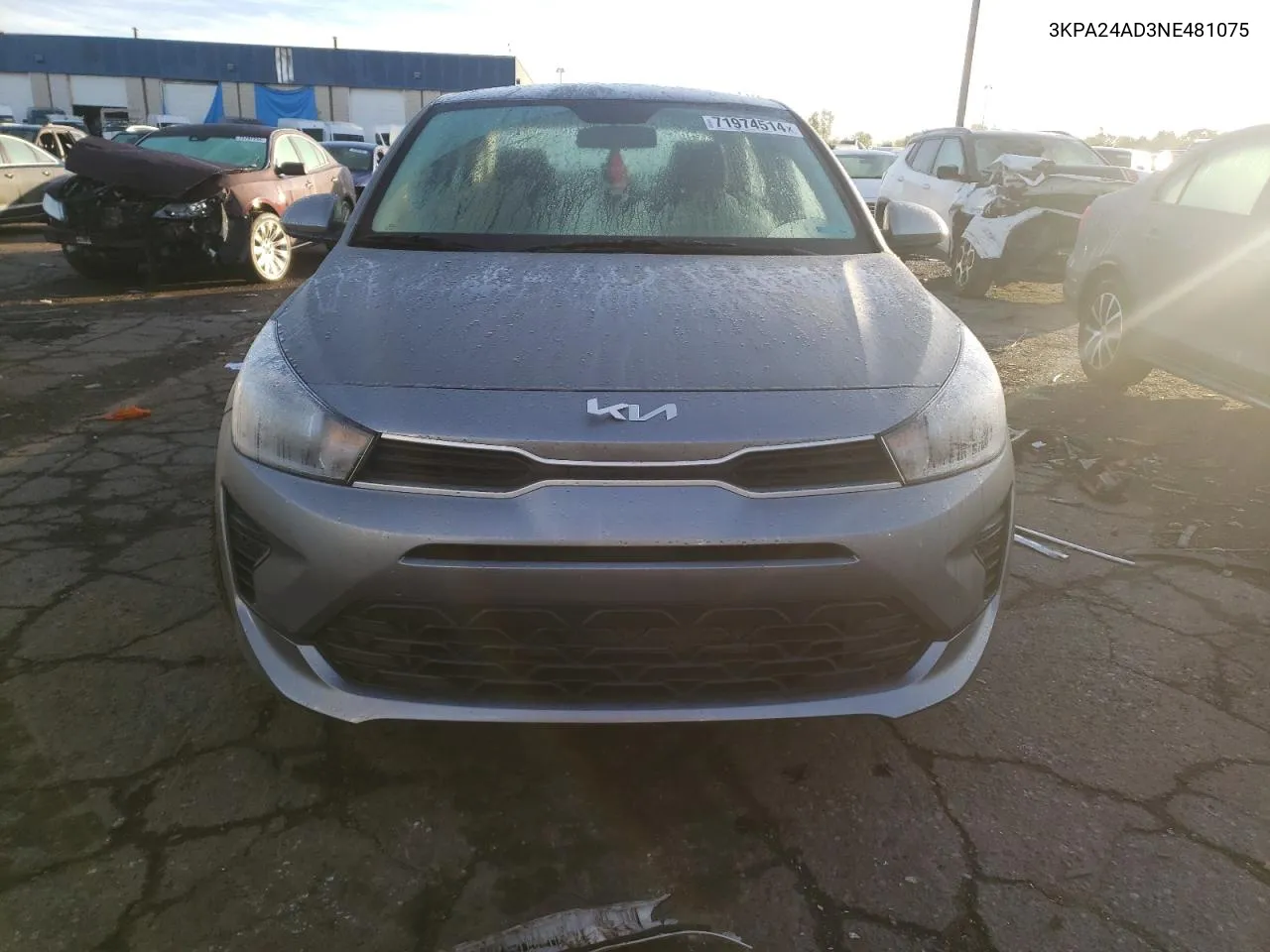 3KPA24AD3NE481075 2022 Kia Rio Lx