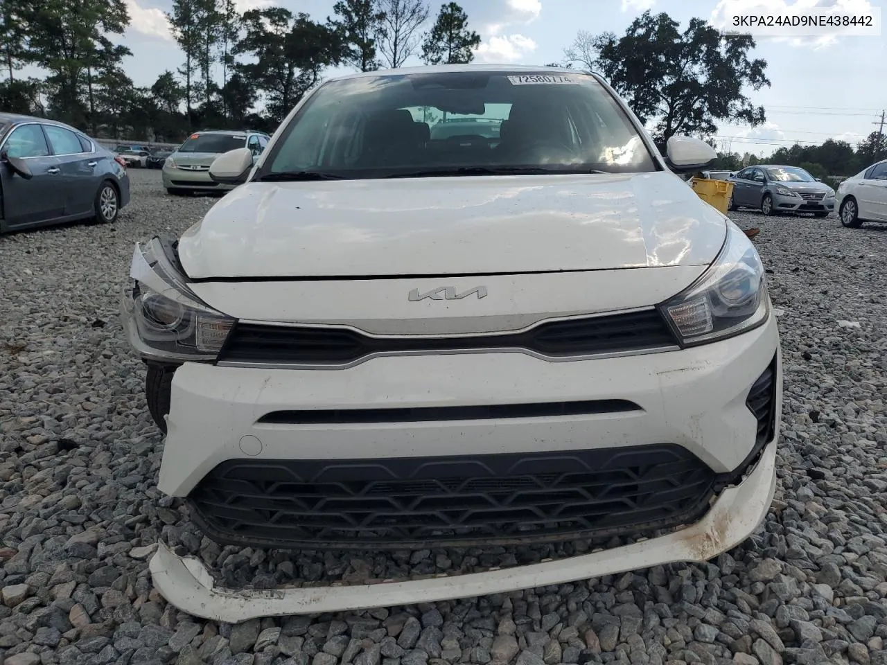 3KPA24AD9NE438442 2022 Kia Rio Lx