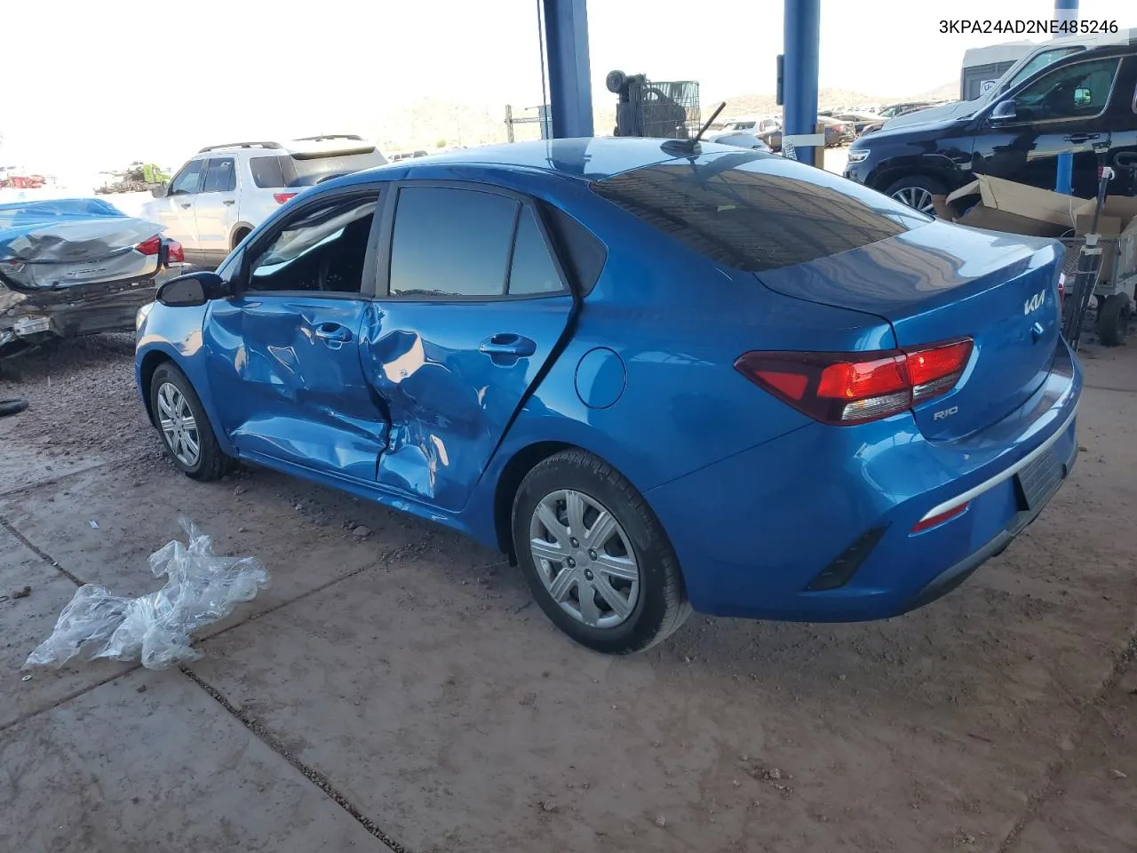 2022 Kia Rio Lx VIN: 3KPA24AD2NE485246 Lot: 72814604