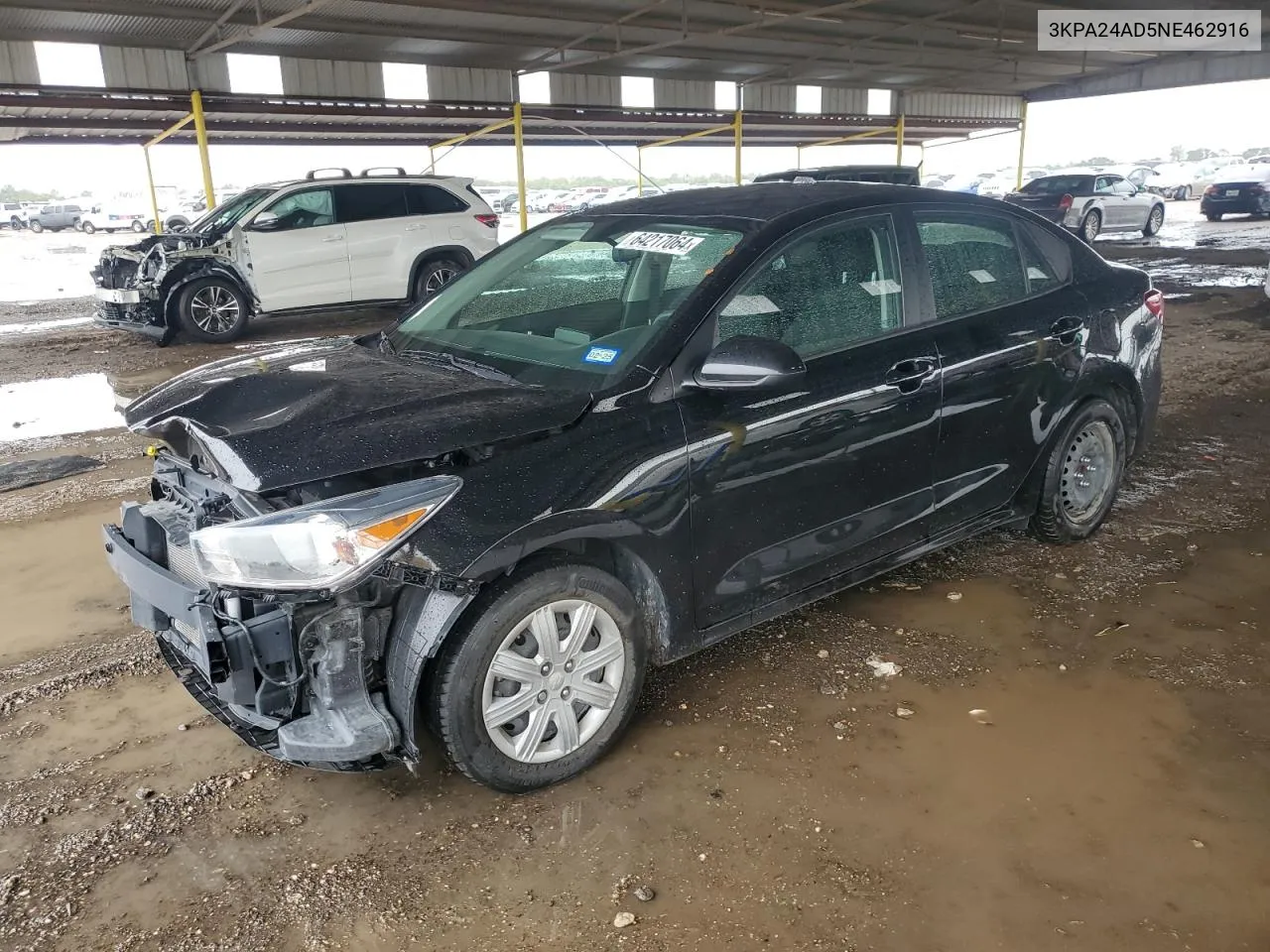 2022 Kia Rio Lx VIN: 3KPA24AD5NE462916 Lot: 72815004