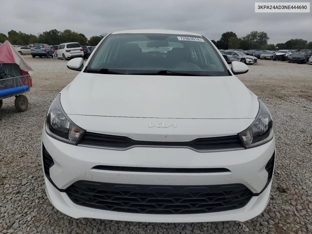 2022 Kia Rio Lx VIN: 3KPA24AD3NE444690 Lot: 72963014