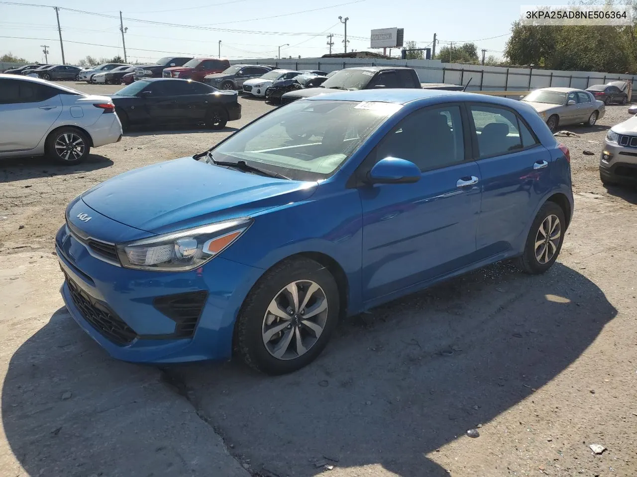 2022 Kia Rio S VIN: 3KPA25AD8NE506364 Lot: 73848774