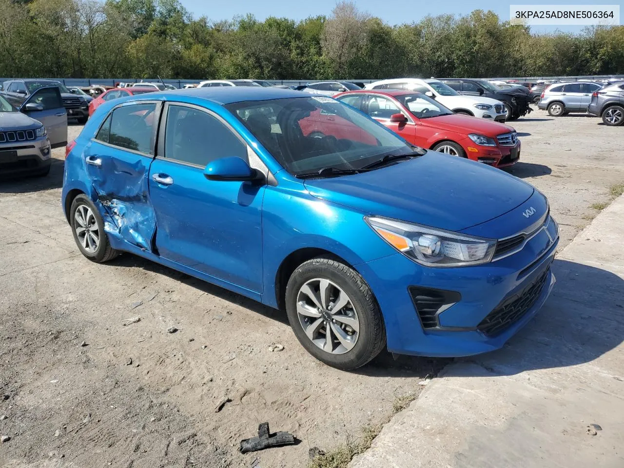 2022 Kia Rio S VIN: 3KPA25AD8NE506364 Lot: 73848774