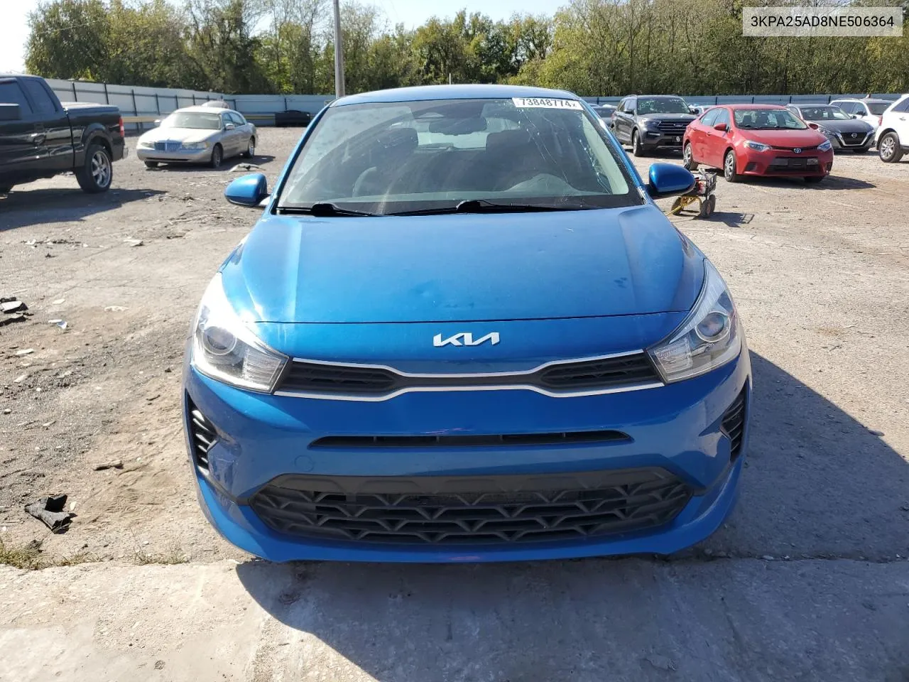 3KPA25AD8NE506364 2022 Kia Rio S