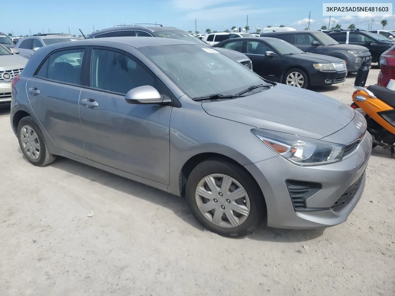 2022 Kia Rio S VIN: 3KPA25AD5NE481603 Lot: 74238484