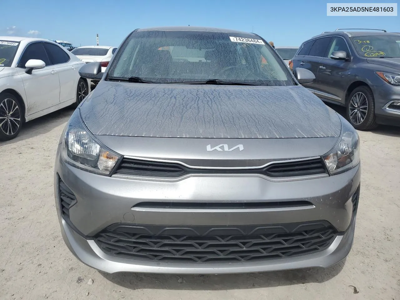 3KPA25AD5NE481603 2022 Kia Rio S