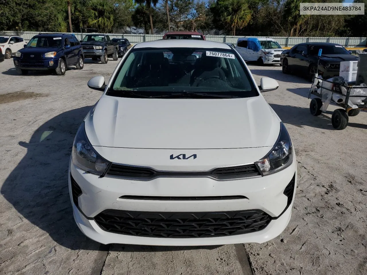 3KPA24AD9NE483784 2022 Kia Rio Lx