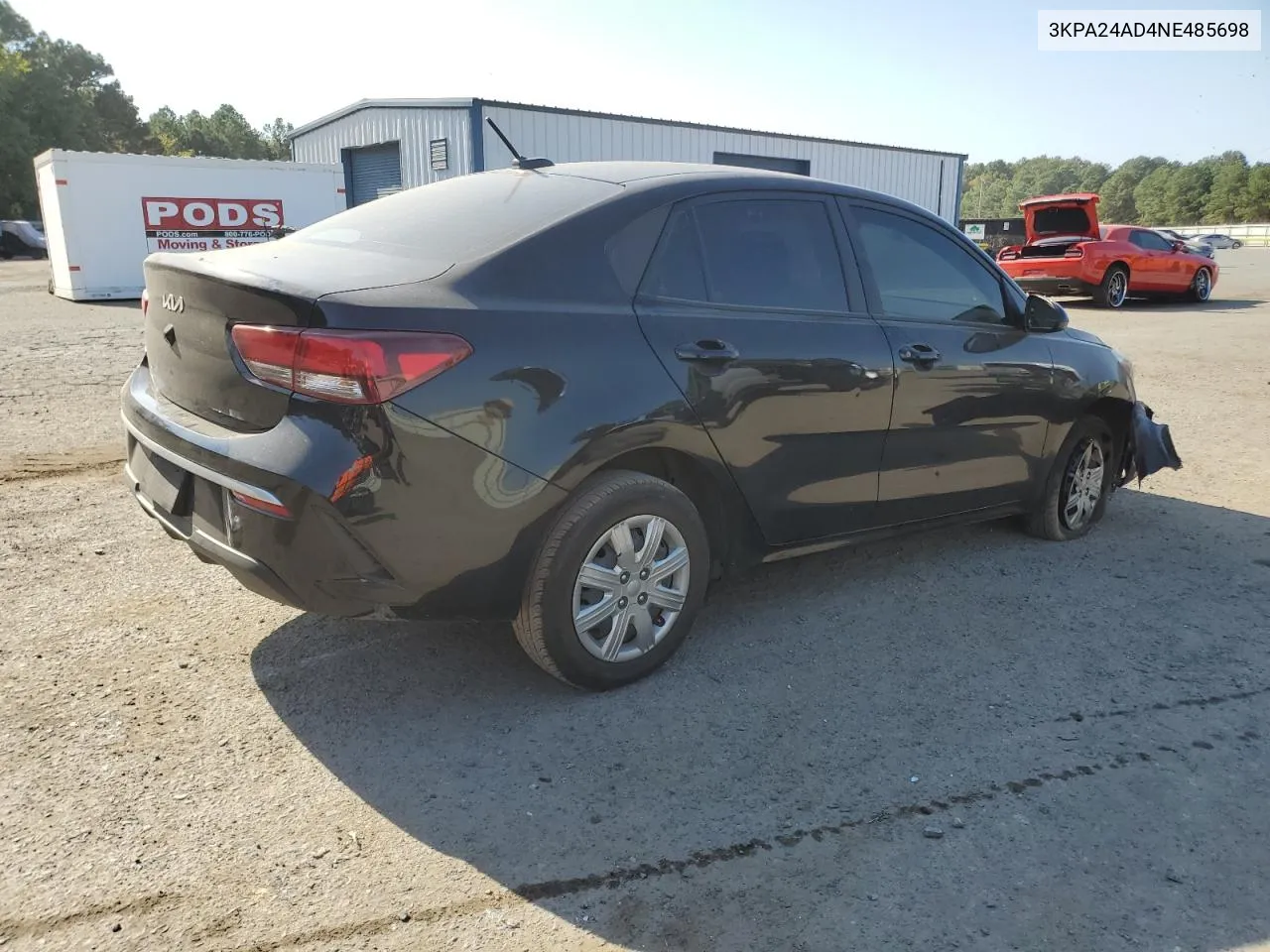 2022 Kia Rio Lx VIN: 3KPA24AD4NE485698 Lot: 76151834