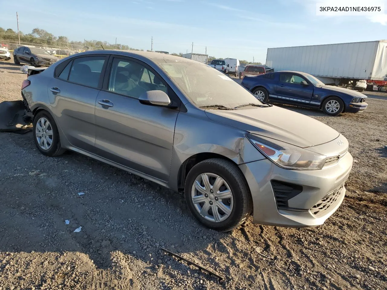 3KPA24AD1NE436975 2022 Kia Rio Lx